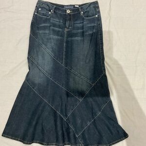 Long Denim Skirt